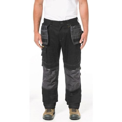 CAT Black/Grey Defender Trousers in Various Sizes