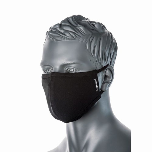 CV22 Black 2-PLY Anti-Microbial Masks
