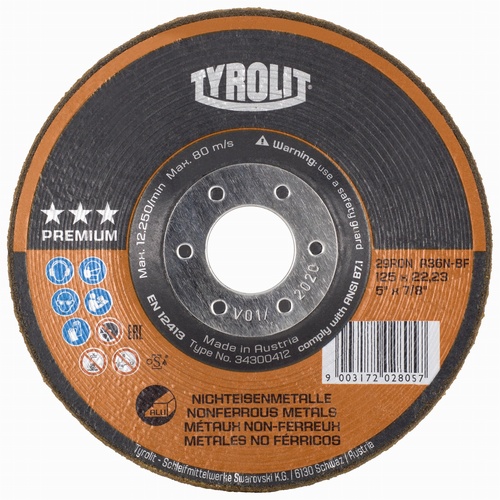 Tyrolit Rondeller Aluminium Grinding Disc 3*
